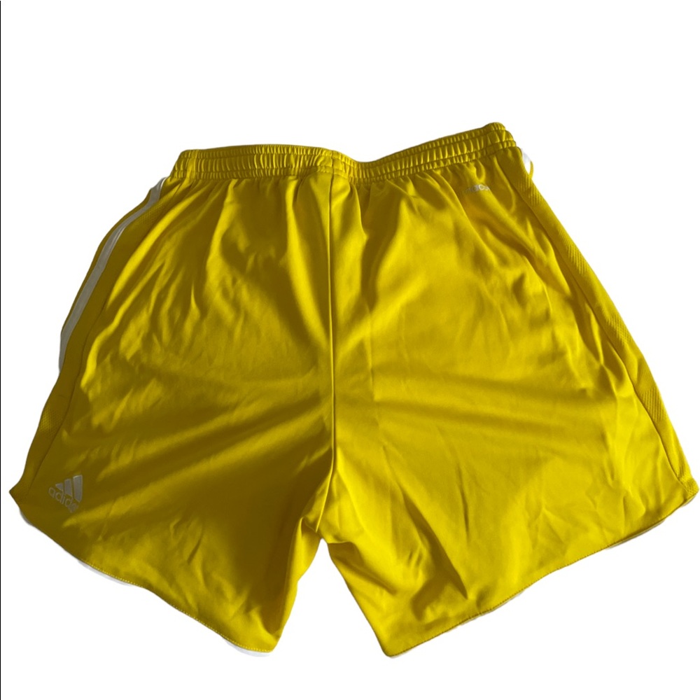 ADIDAS YELLOW SPORTS SHORTS